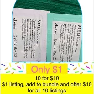 1️⃣0️⃣for$1️⃣0️⃣ Davines volunteer shampoo and melu conditioner NEW